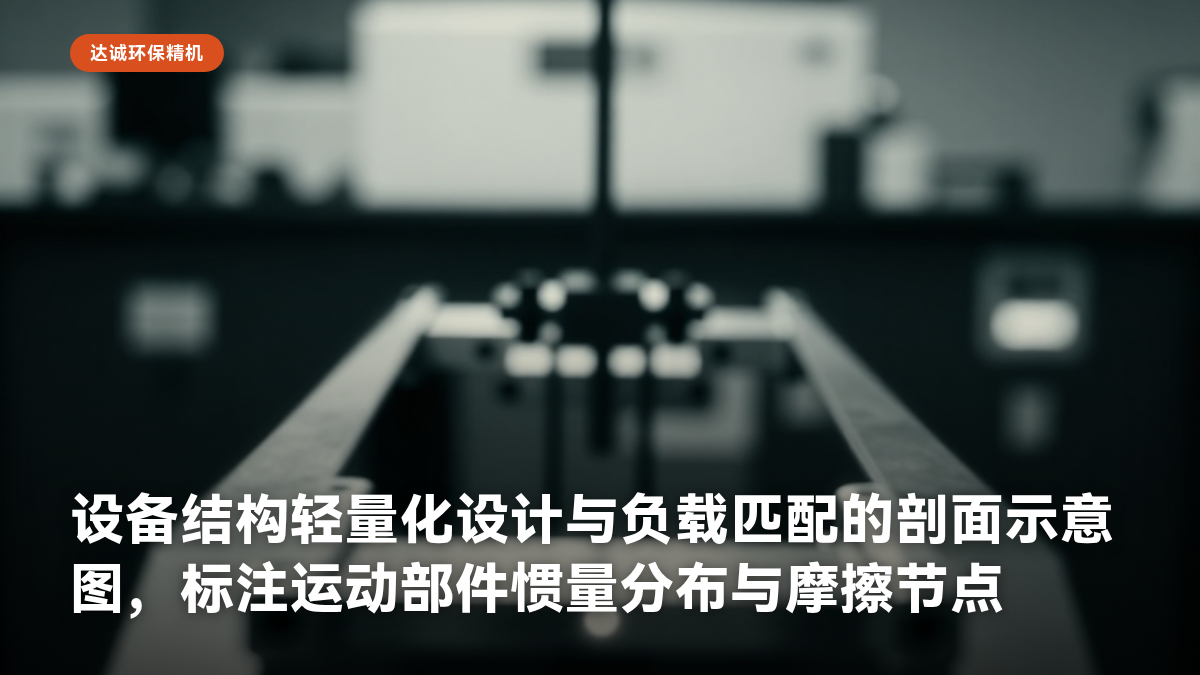 设备结构轻量化设计与负载匹配的剖面示意图,标注运