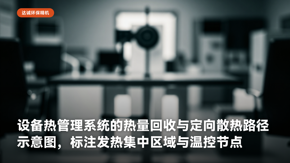 设备热管理系统的热量回收与定向散热路径示意图,标